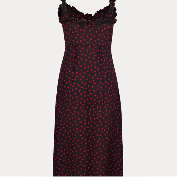 Réalisation Par 'Juliet' Dress, Italia Dot color black / red, size XL - Picture 5 of 9